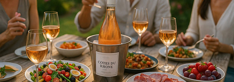 Quel plat avec un Côtes du Rhône Rosé ?
