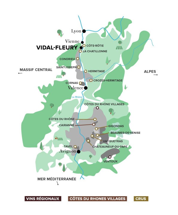 carte des vignobles