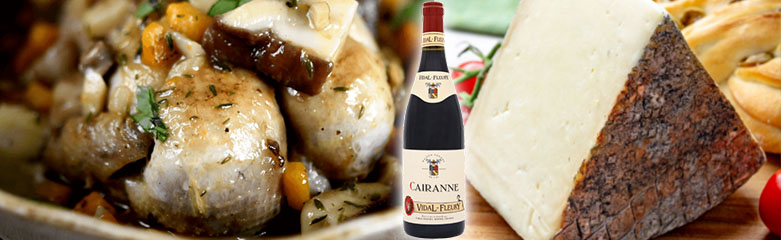 Quel plat avec un Cairanne rouge ?