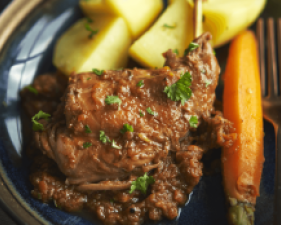 viande rouge grillée et ses légumes
