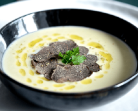 velouté de pomme de terre au foie gras